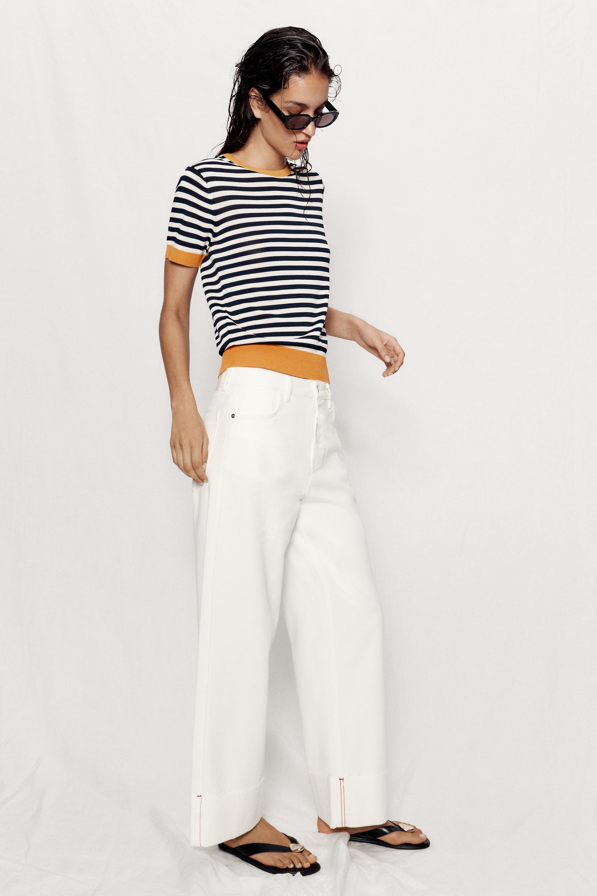 STRIPED KNIT TOP